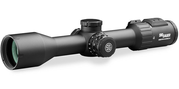 muzzleloader scope and white background