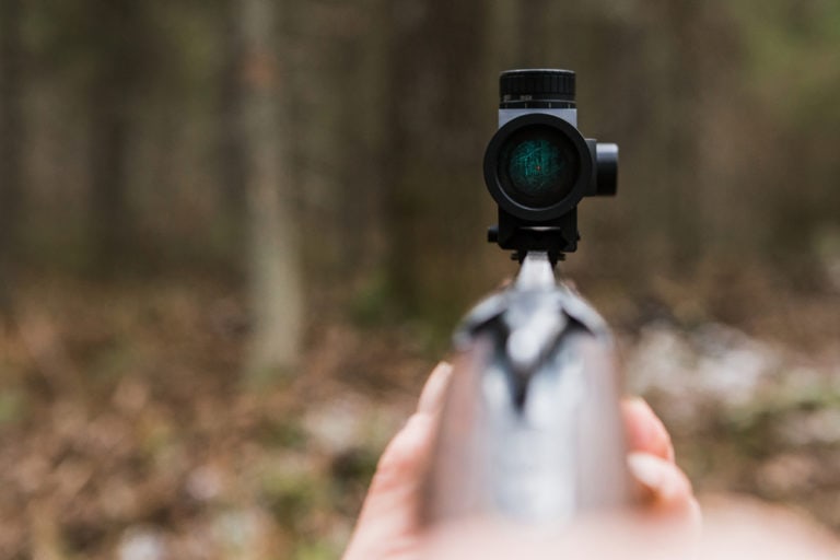 scope on a gun